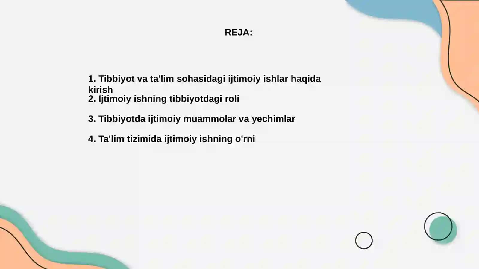 Tibbiyot va taʼlim sohasida ijtimoiy ish 2