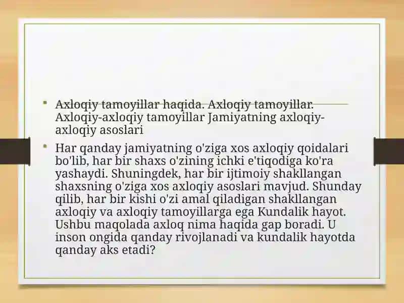 AXLOQIY TAMOYILLAR 2