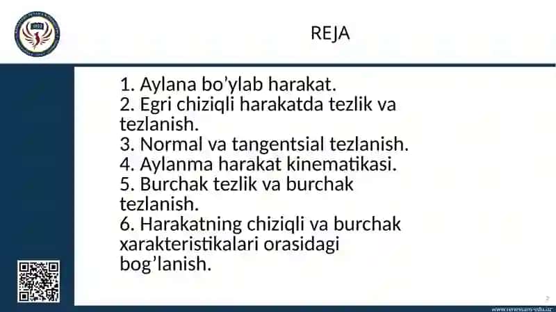 Masofaviy ta’lim uchun o‘quv kontent - Fizika 2