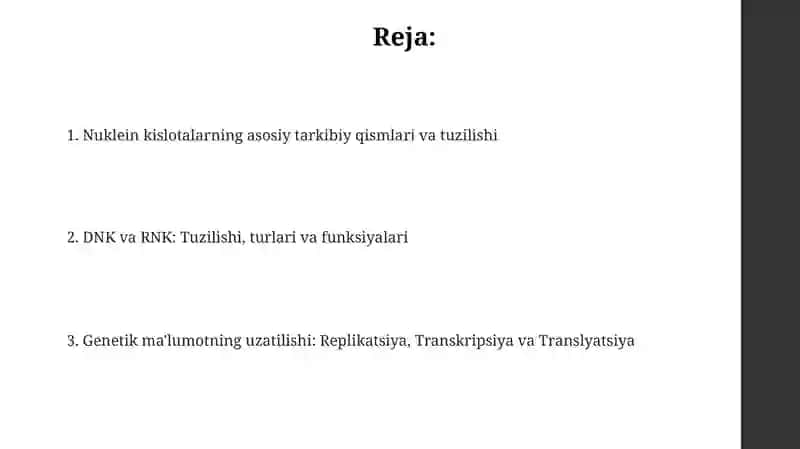 Nuklein kislotalar strukturasi 2