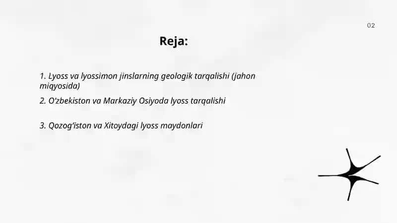 Lyoss va lyossimon jinslarning tarqalishi 2