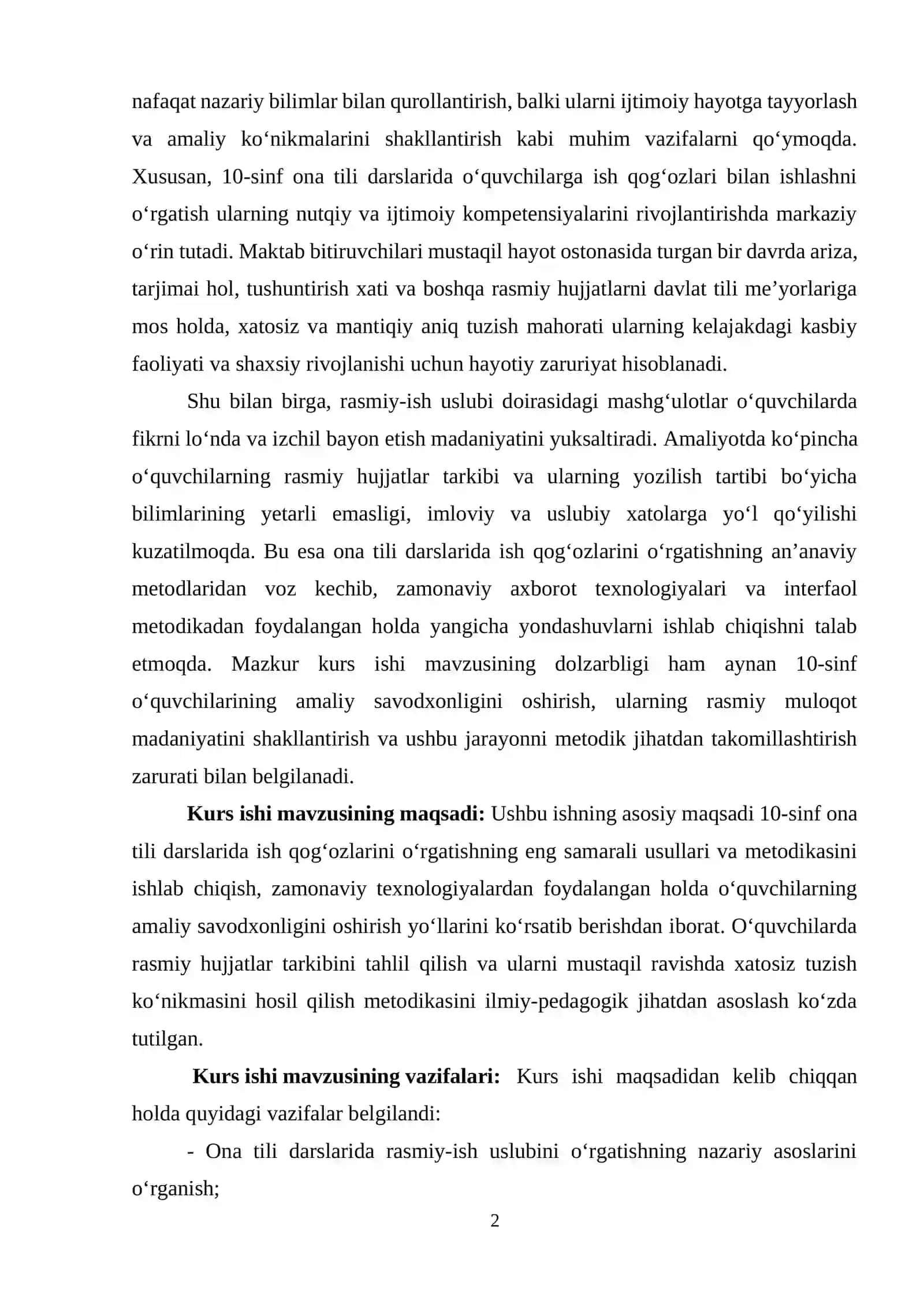 10-SINF ONA TILI DARSLARIDA O‘QUVCHILARNI ISH QO-G‘OZLARI BILAN ISHLASHGA O‘RGATISH USULLARI 2