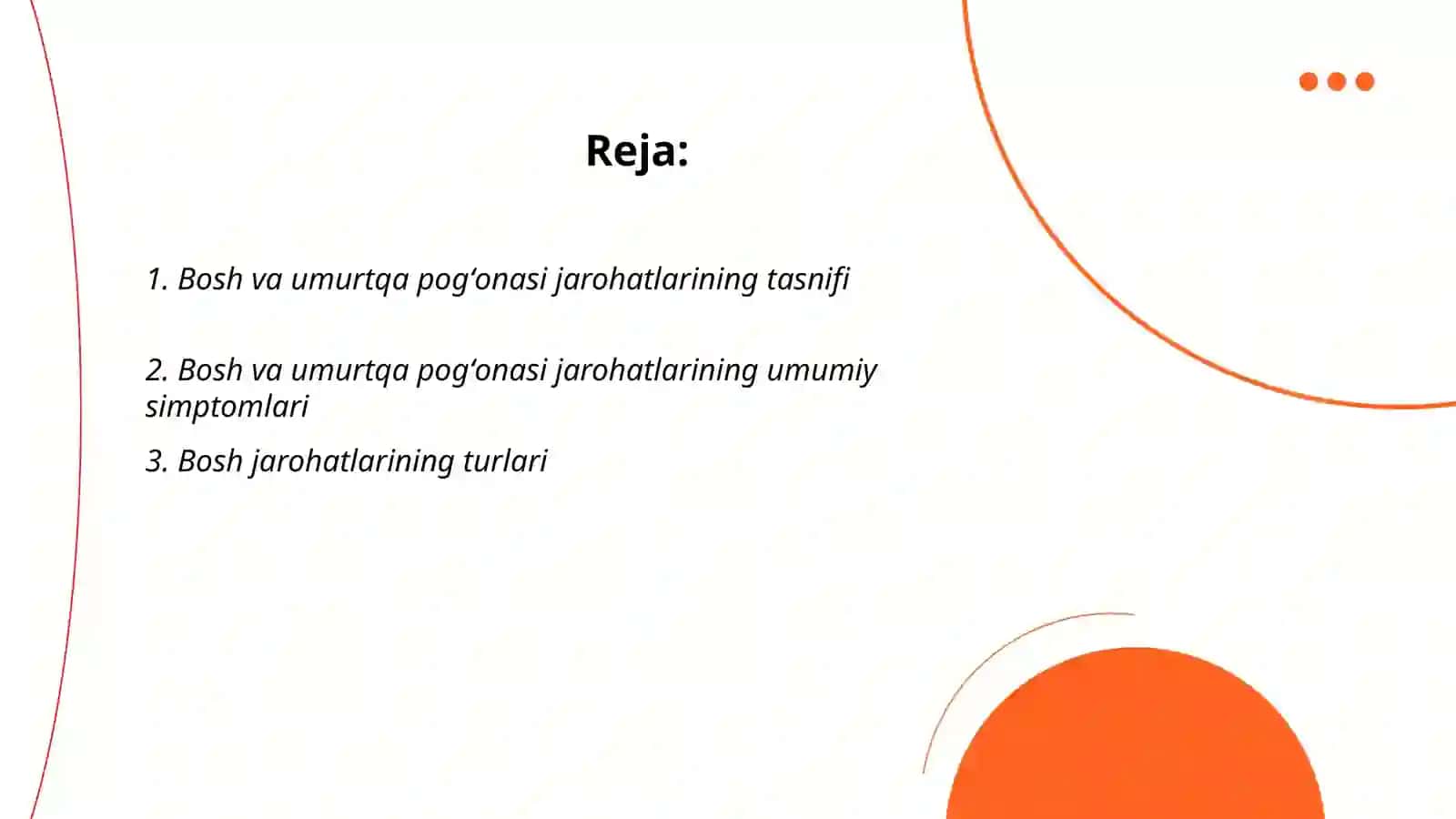 Bosh va umurtqa pogʻonasi qoʻshma jarohatlari 2