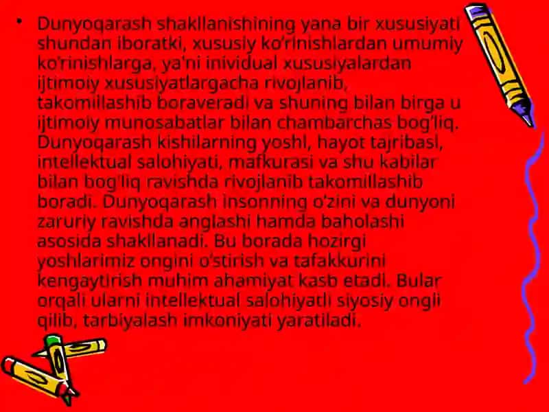 Shaxs dunyoqarashi 2