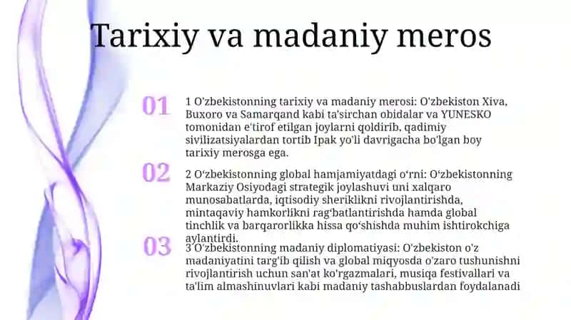 O'zbekistonning Jahon Hamjamiyatidagi OʻRni 2