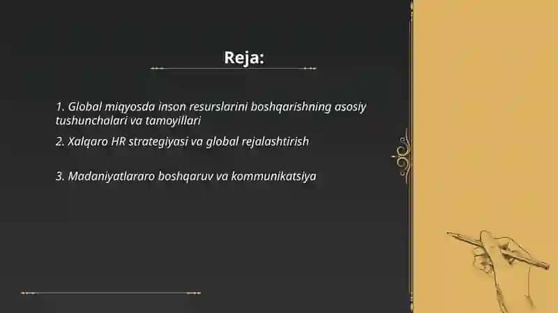Global miqiyosda inson resurslarini boshqarishning mohiyati 2