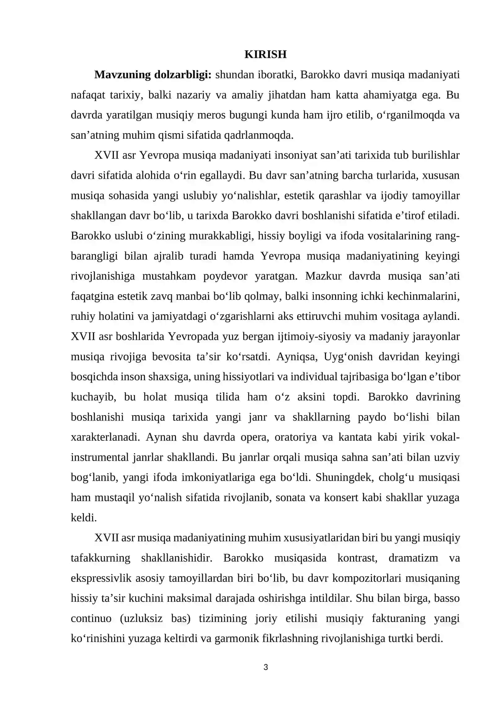 XVII ASR YEVROPA MUSIQA MADANIYATI (BAROKKO DAVRI BOSHLANISHI) 2