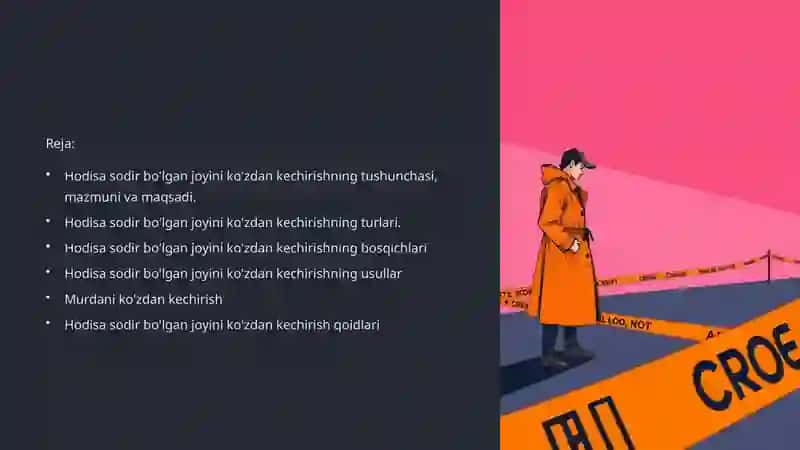 Hodisa sodir bo'lgan joyni ko'zdan kechirish 2