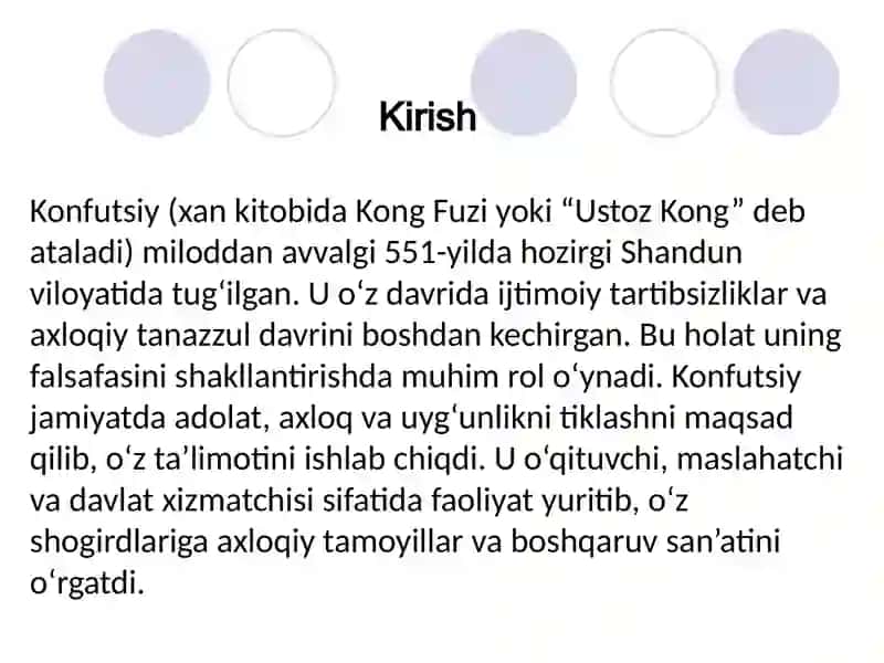 Konfutsiyning falsafiy qarashlari 2