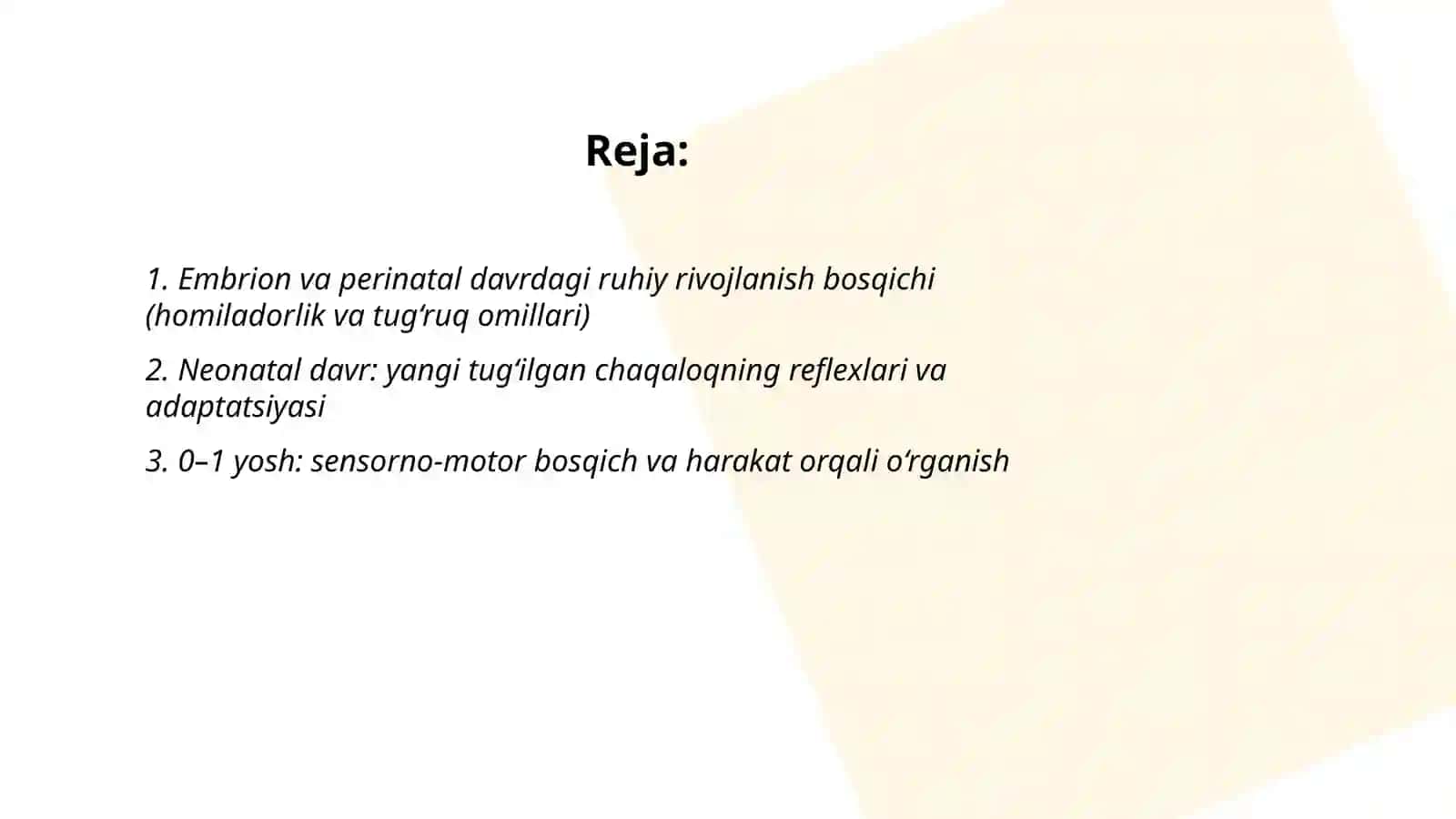 Bolalar ruhiyati shakllanishining asosiy bosqichlari 2