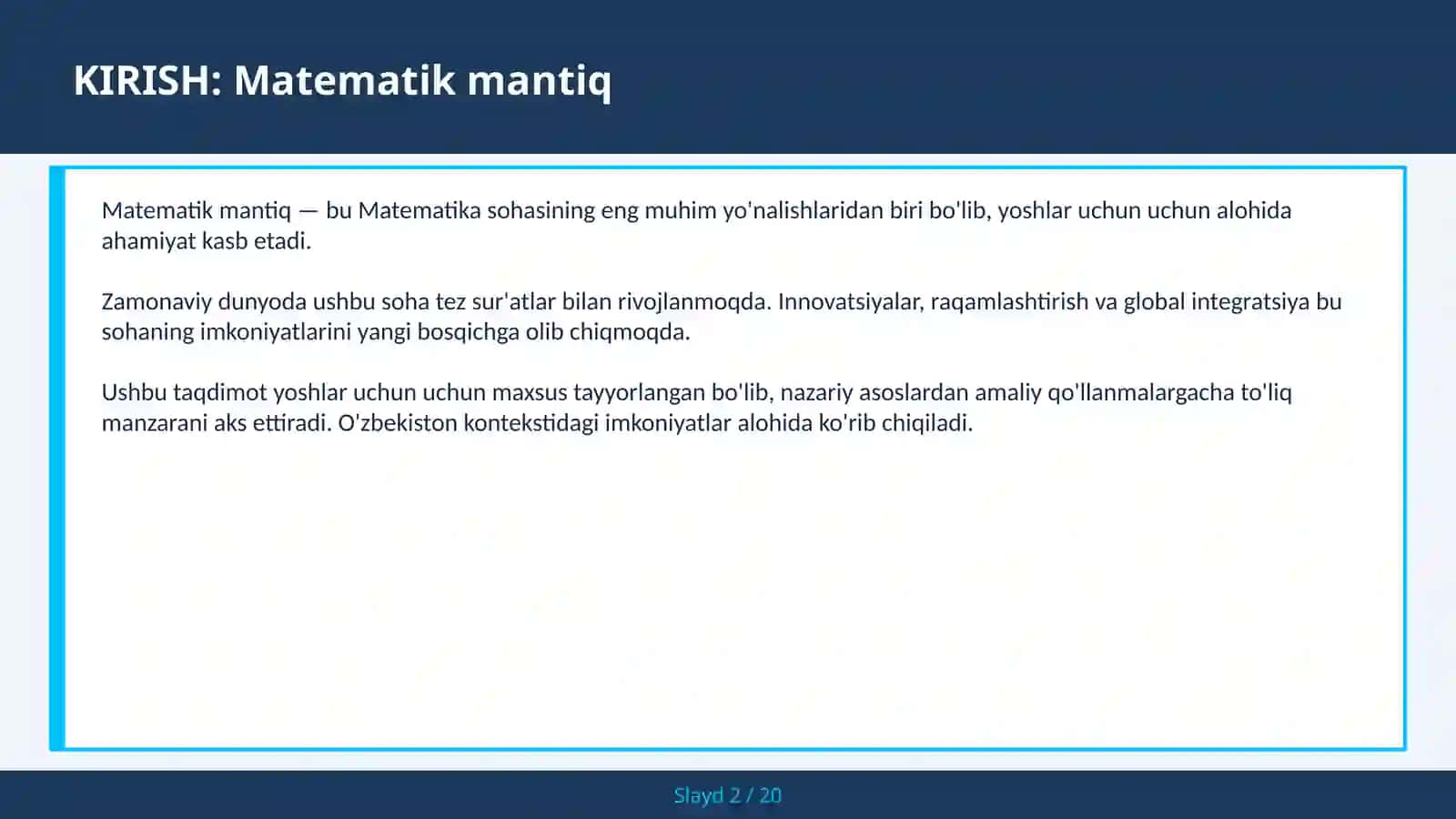 Matematik Mantiq 2
