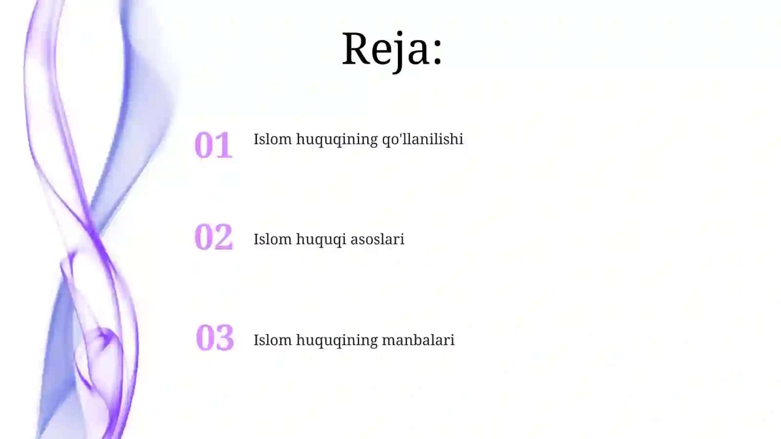 Islom huquqining manbalari 2