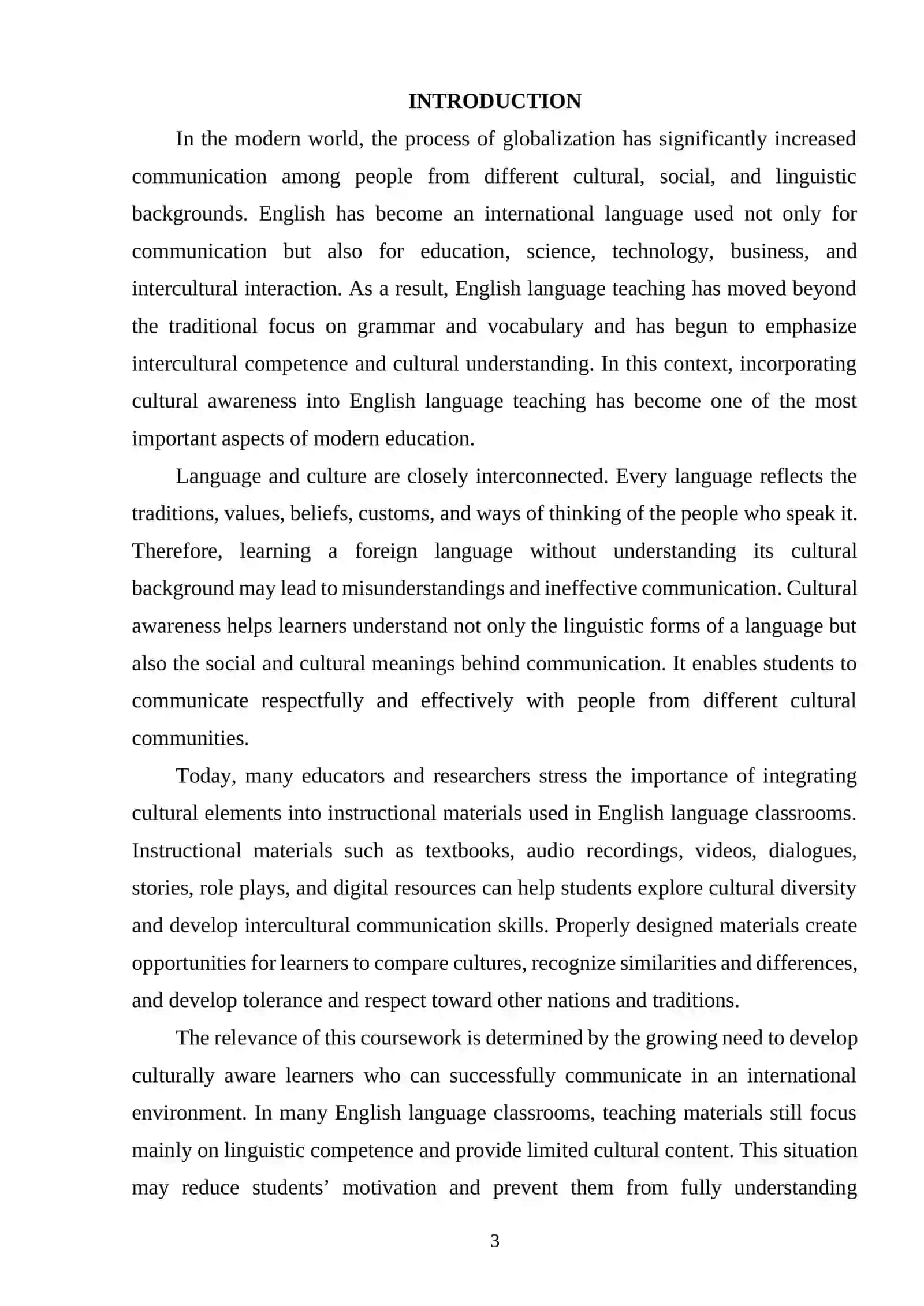 DESIGNING INSTRUCTIONAL MATERIALS THAT INCORPORATE CULTURAL AWARENESS INTO ENGLISH LANGUAGE TEACHING 2