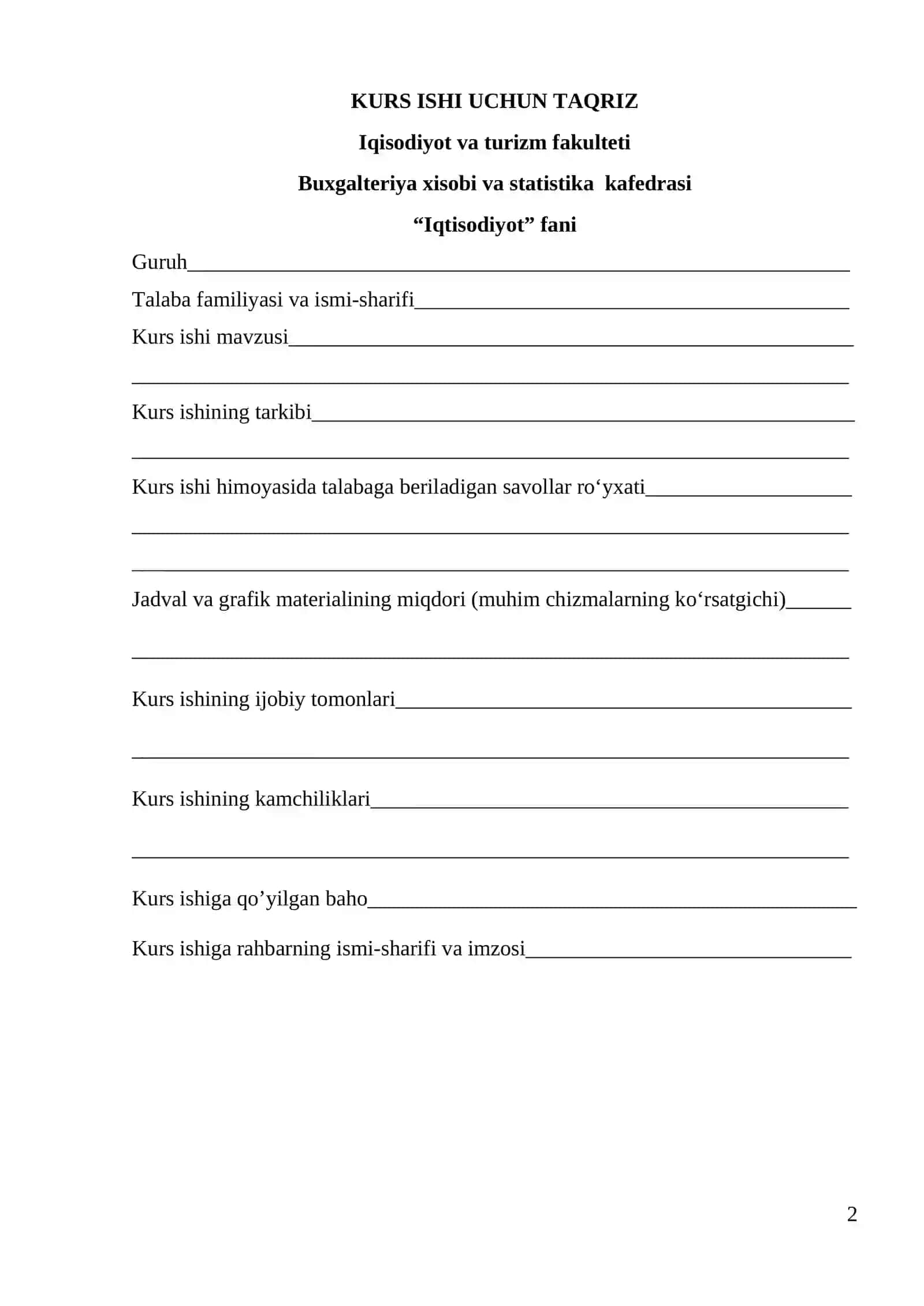 Iqtisodiyot fanining jamiyat taraqqiyotidagi o’rni 2