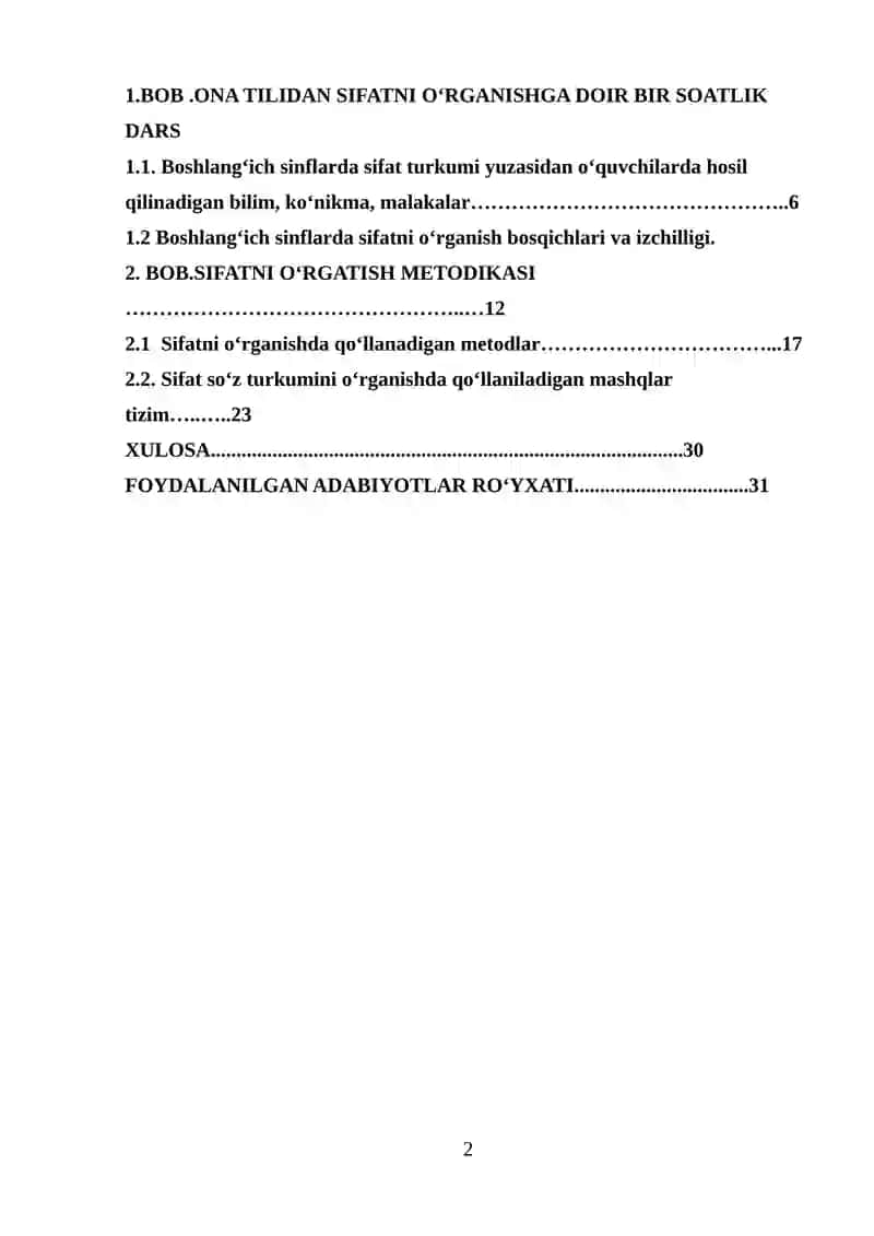Boshlang’ich sinfda ot mavzusini o’rgatish metodikasi 2
