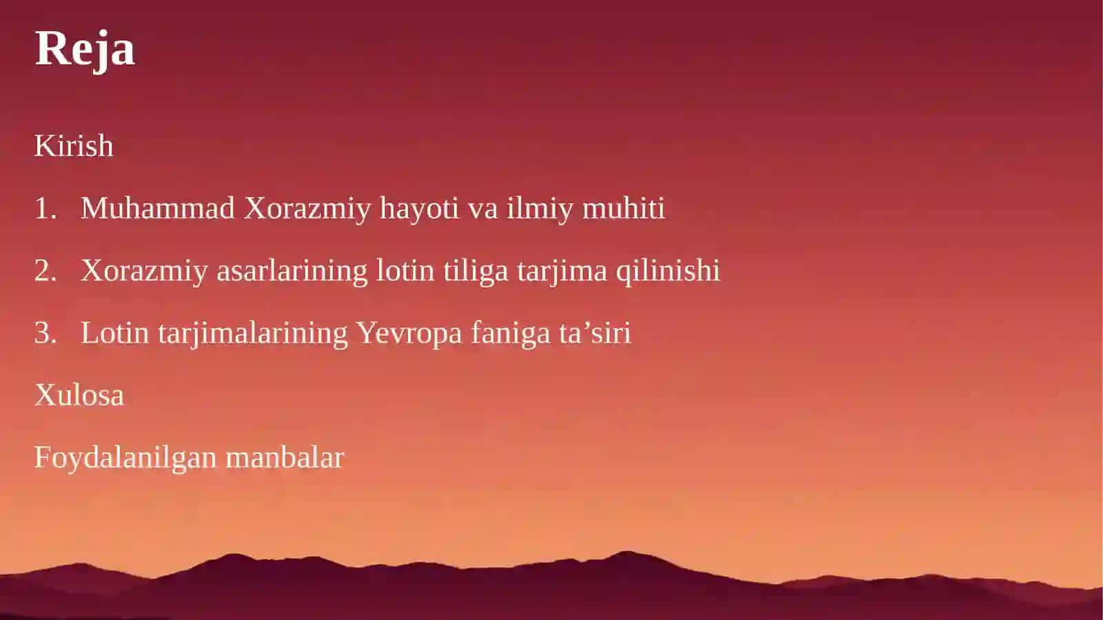 Muhammad Xorazmiyning Lotin Tiliga Tarjima Qilingan Asarlar va Ularning Fani Tarixi 2