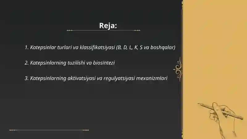 Katepsinlar va ularning klinik ahamiyati 2