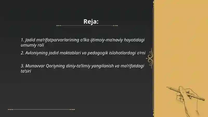 Jadid ma’rifatparvarlarining o‘lka ijtimoiy-ma’naviy hayotida tutgan o‘rni 2