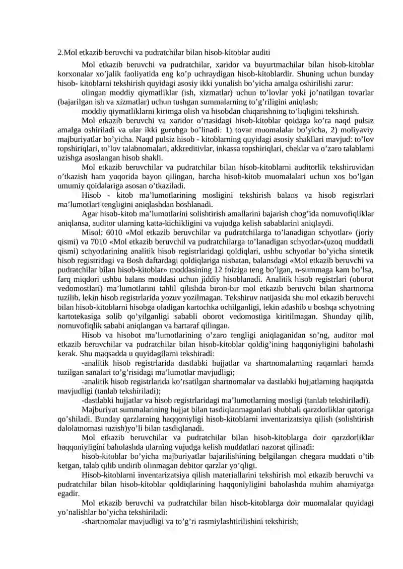 Ta’minot jarayoni auditi 2