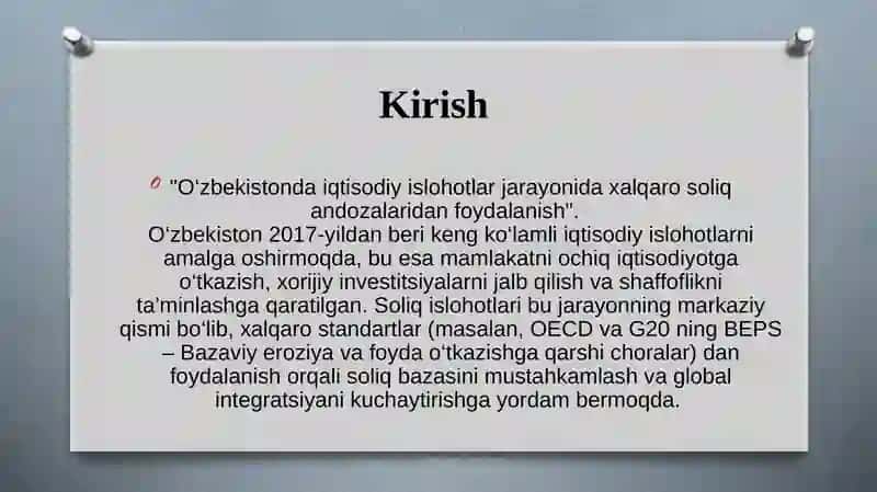 O’ZBEKISTONDA IQTISODIY ISLOHOTLARNINGAMALGA OSHIRILISHI, BOZOR MUNOSABATLARININGSHAKLLANISHI 2