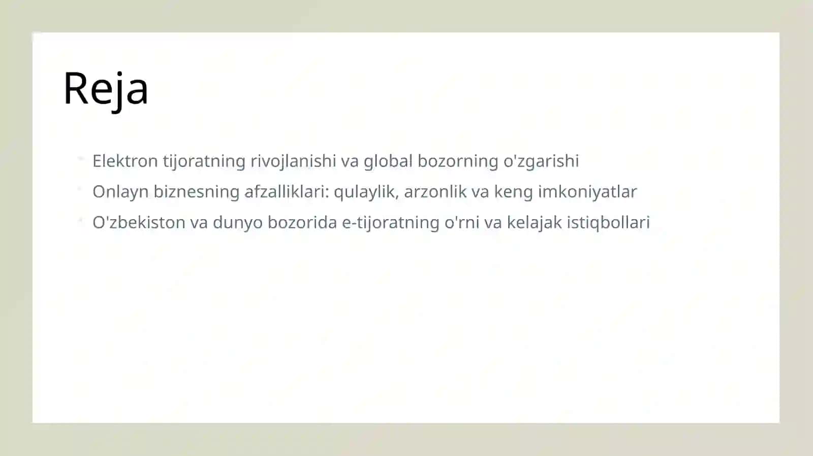 Elektron tijorat (e-commerce) va onlayn biznesning afzalliklari 2