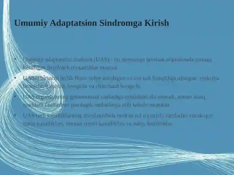 Umumiy Adaptatsion Sindrom: Patofiziologik Aspektlar 2