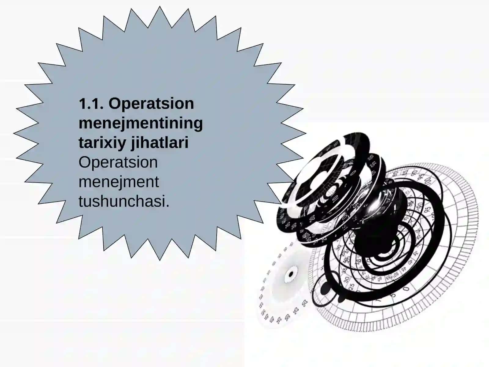 OPERATSION MENEJMENT ASOSLARI, OPERATSION MENEJMENT FANI PREDMETI VA VAZIFALARI 2