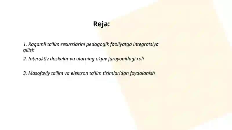 Pedagogik faoliyatda inovatsion texnologiyalardan foydalanish 2