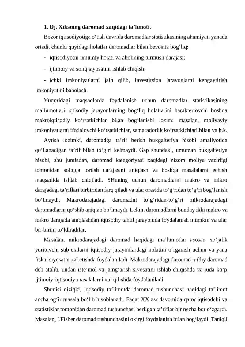 Milliy daromad va milliy hisoblar tizimi 2