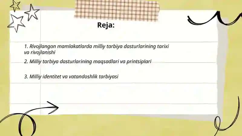Rivojlangan mamlakatlarda milliy tarbiya dasturlari 2