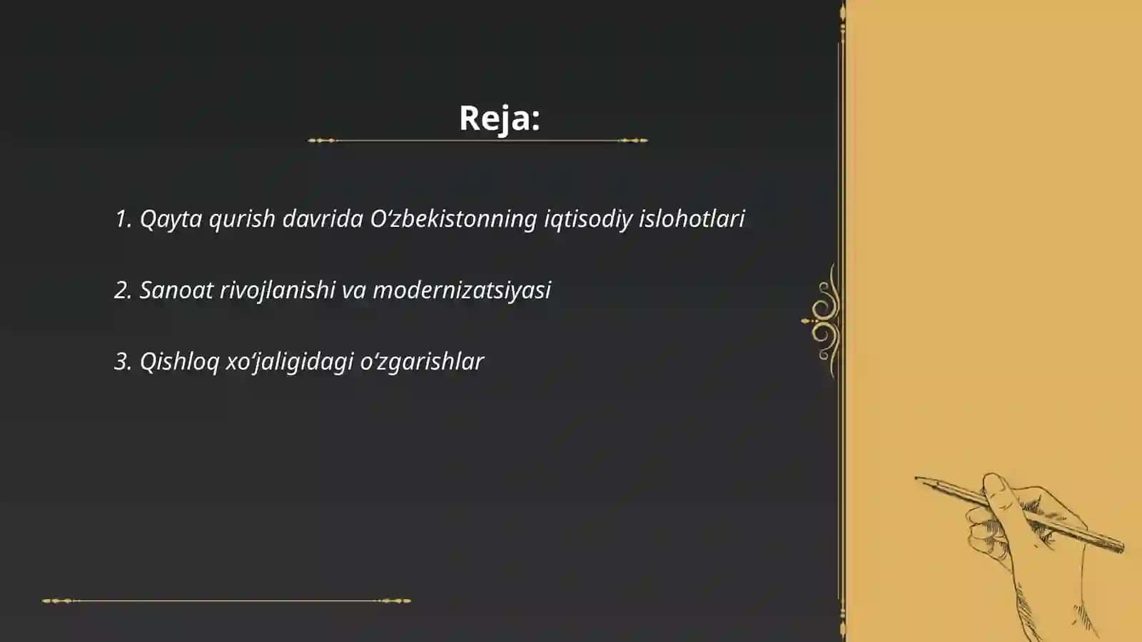 Qayta qurish yillarida O‘zbekistonning ijtimoiy-iqtisodiy hayoti 2