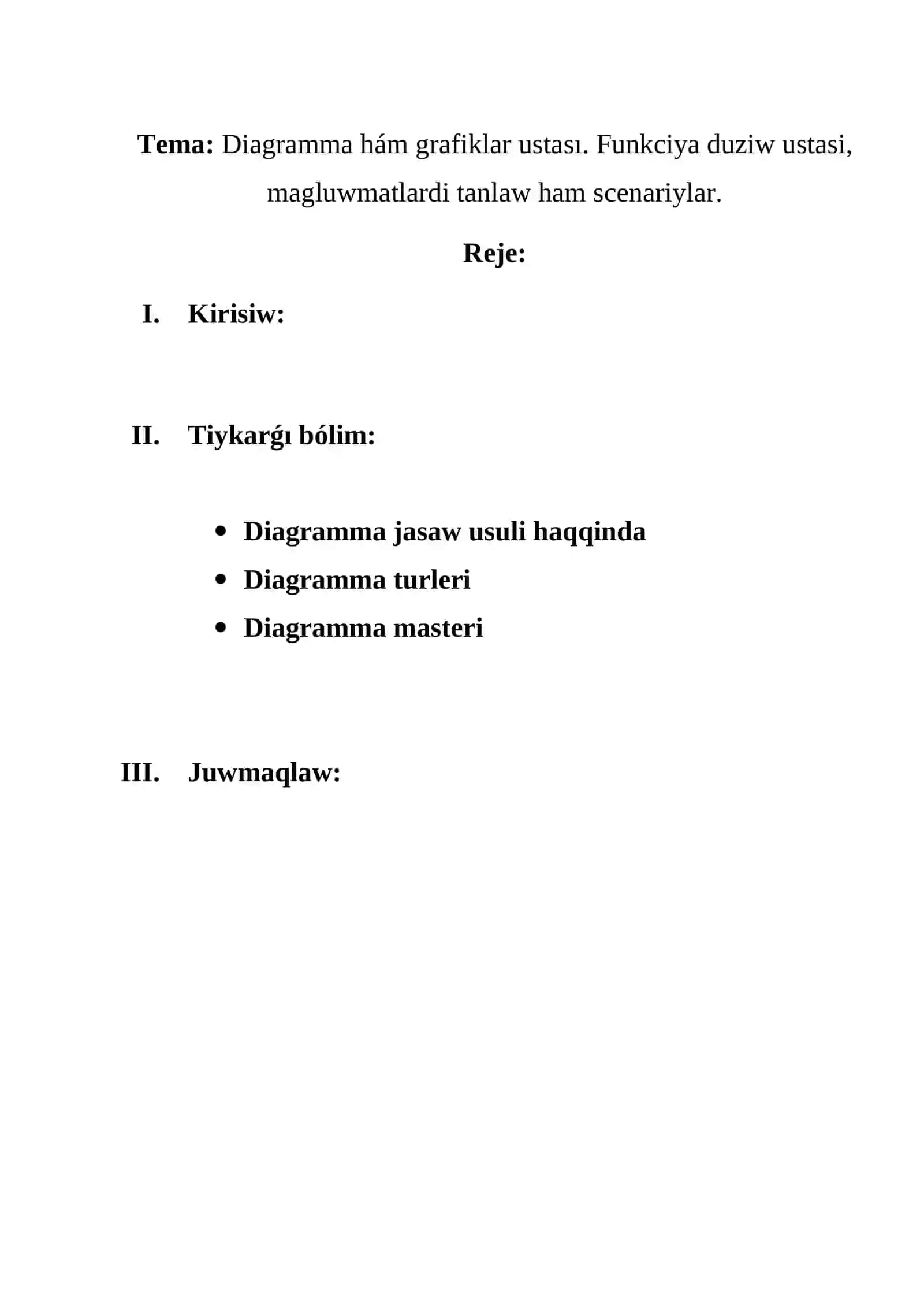 Diagramma hám grafiklar ustasi 2