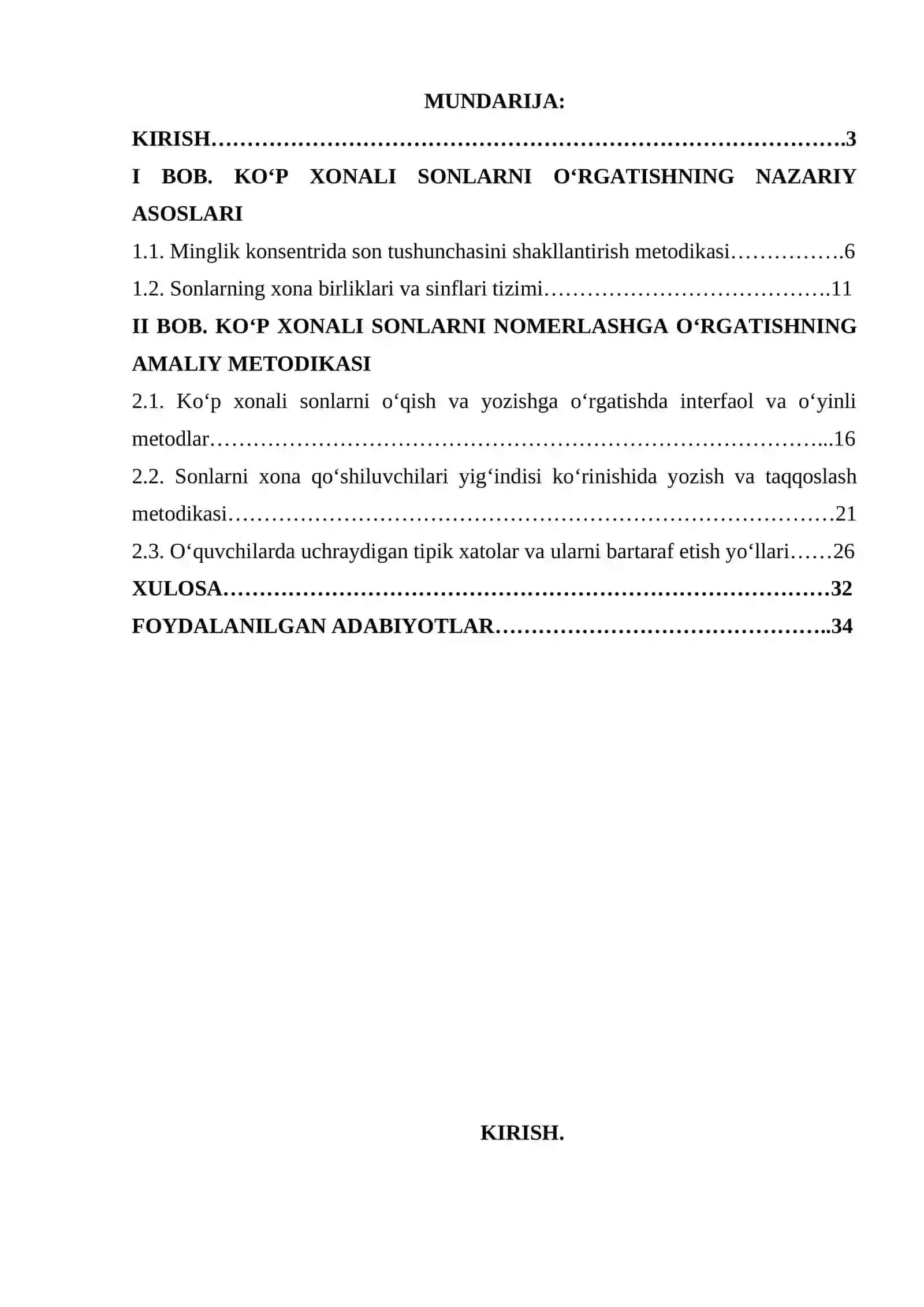 1000 ichida va ko‘p xonali nomanfiy butun sonlarni nomerlashga o‘rgatish metodikasi 2