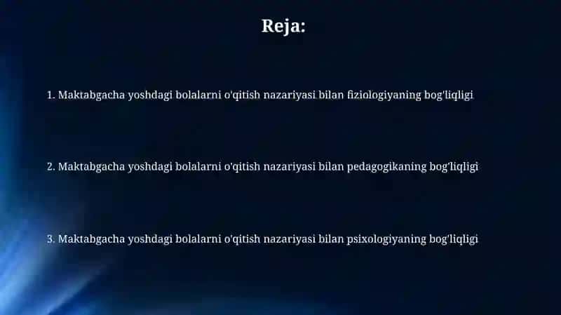 Maktabgacha ta'lim nazariyasi va musiqa 2