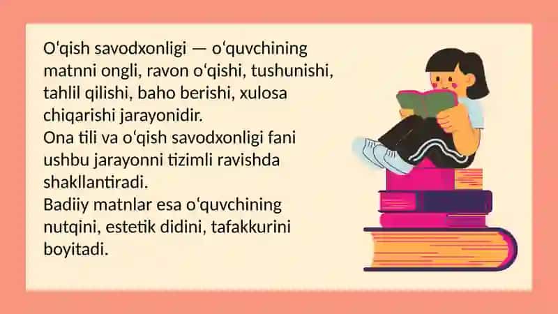 O‘qish savodxonligi 2