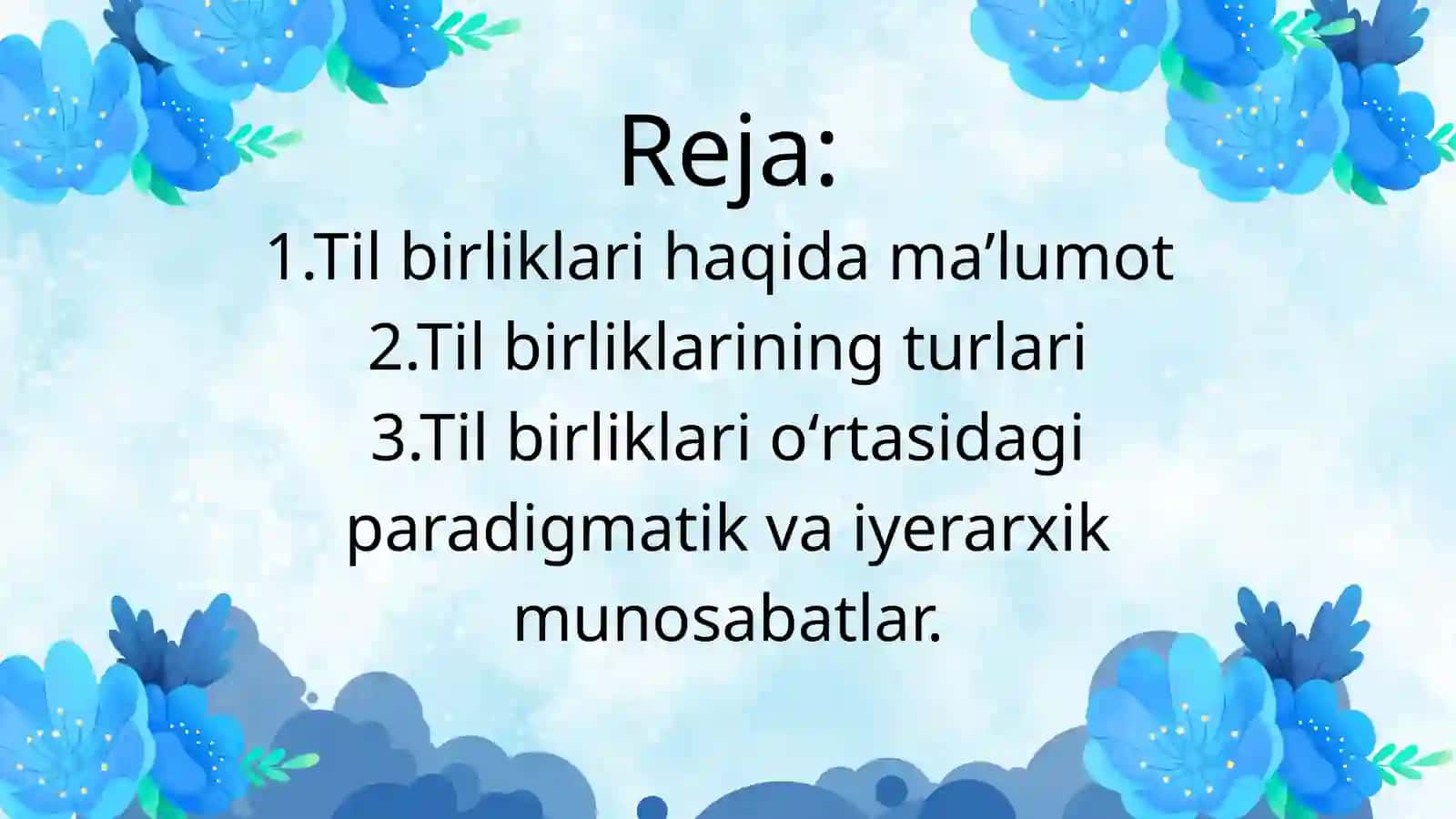Til birliklari oʻrtasidagi munosabatlar tahlili 2
