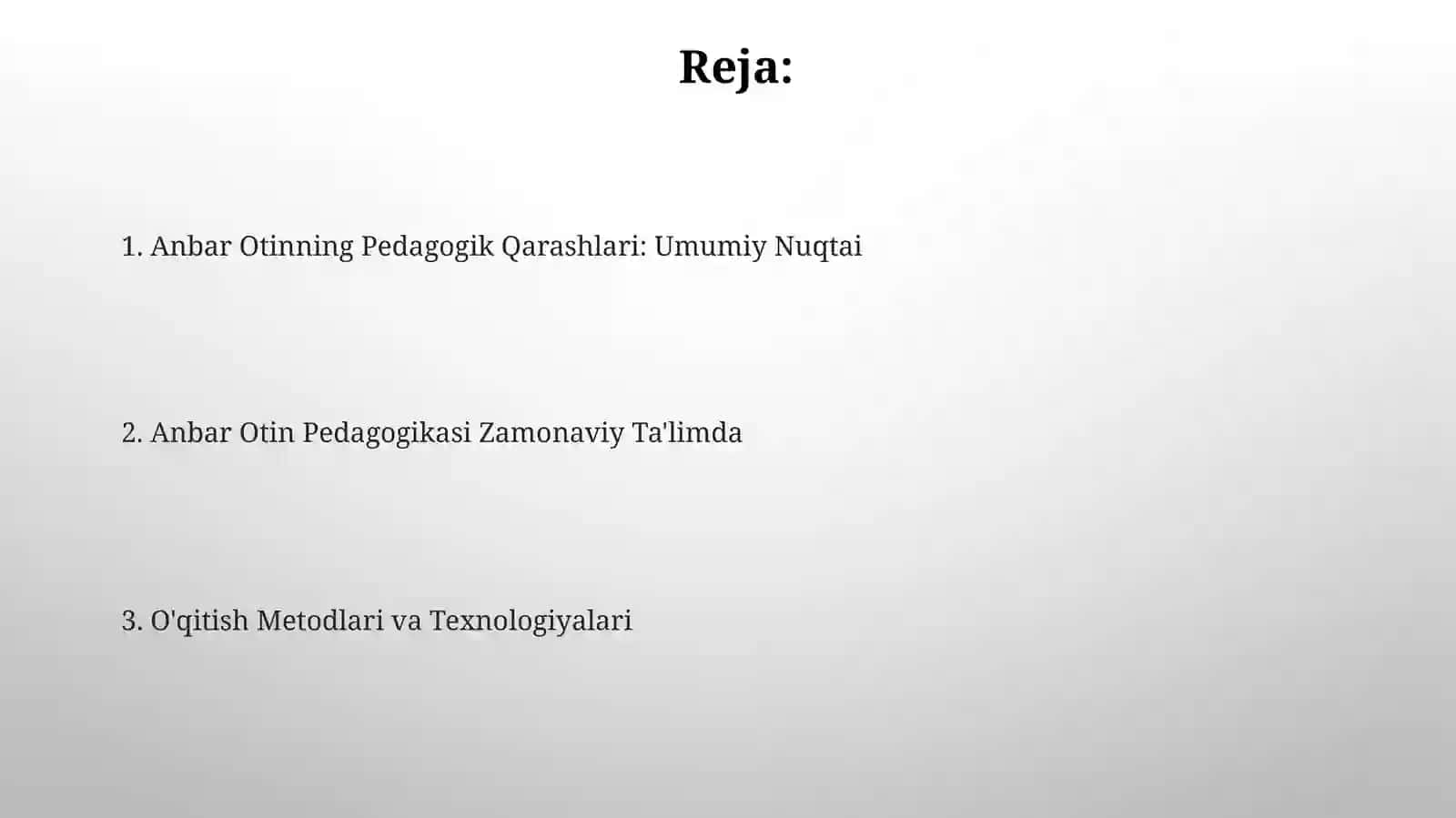 Anbar Otinning Pedagogik Qarashlari 2