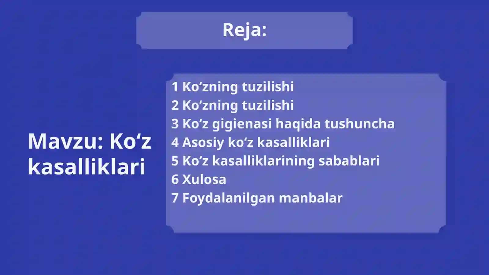 Ko‘z kasalliklari 2