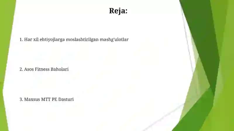 MTT larda jismoniy tarbiya berish usullari 2