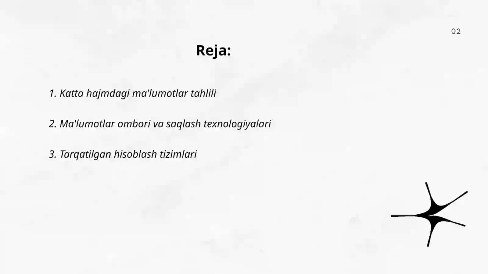 Katta hajmdagi ma'lumotlarni qayta ishlash usullari 2
