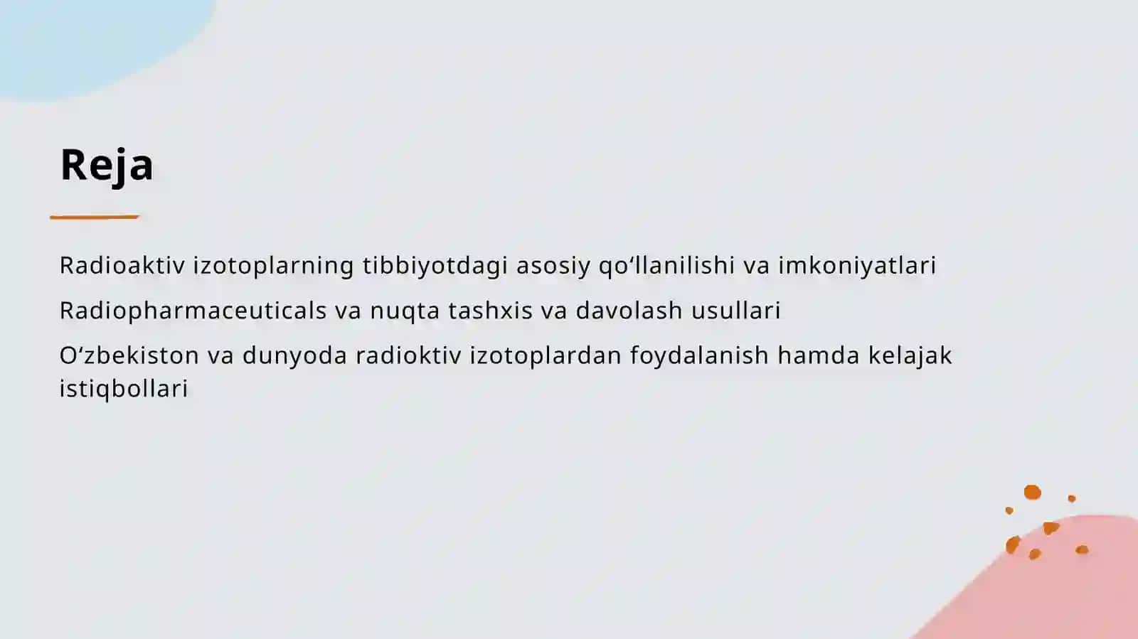 Tibbiyotda radioktiv izotoplardan foydalanish 2
