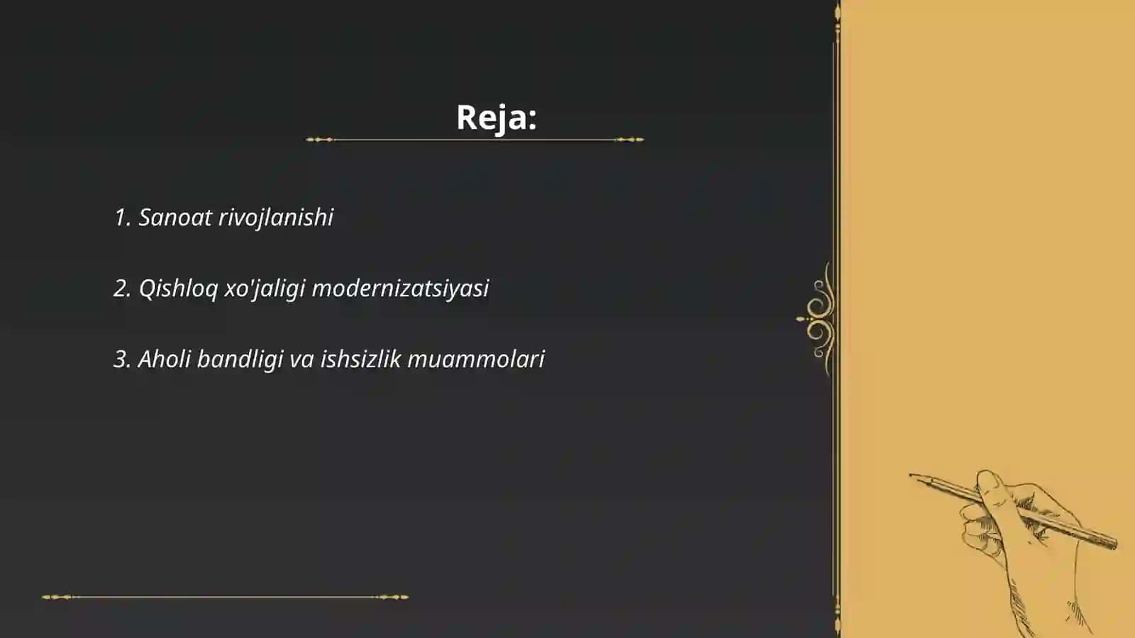 O'zbekiston Respublikasi ijtimoiy iqtisodiy uzgarishlar 2
