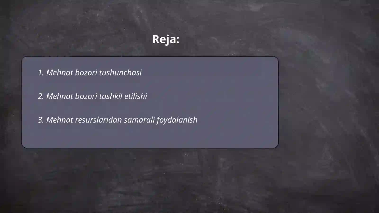 Mehnat bozori va korxonalarda mehnat resurslaridan foydalanish 2