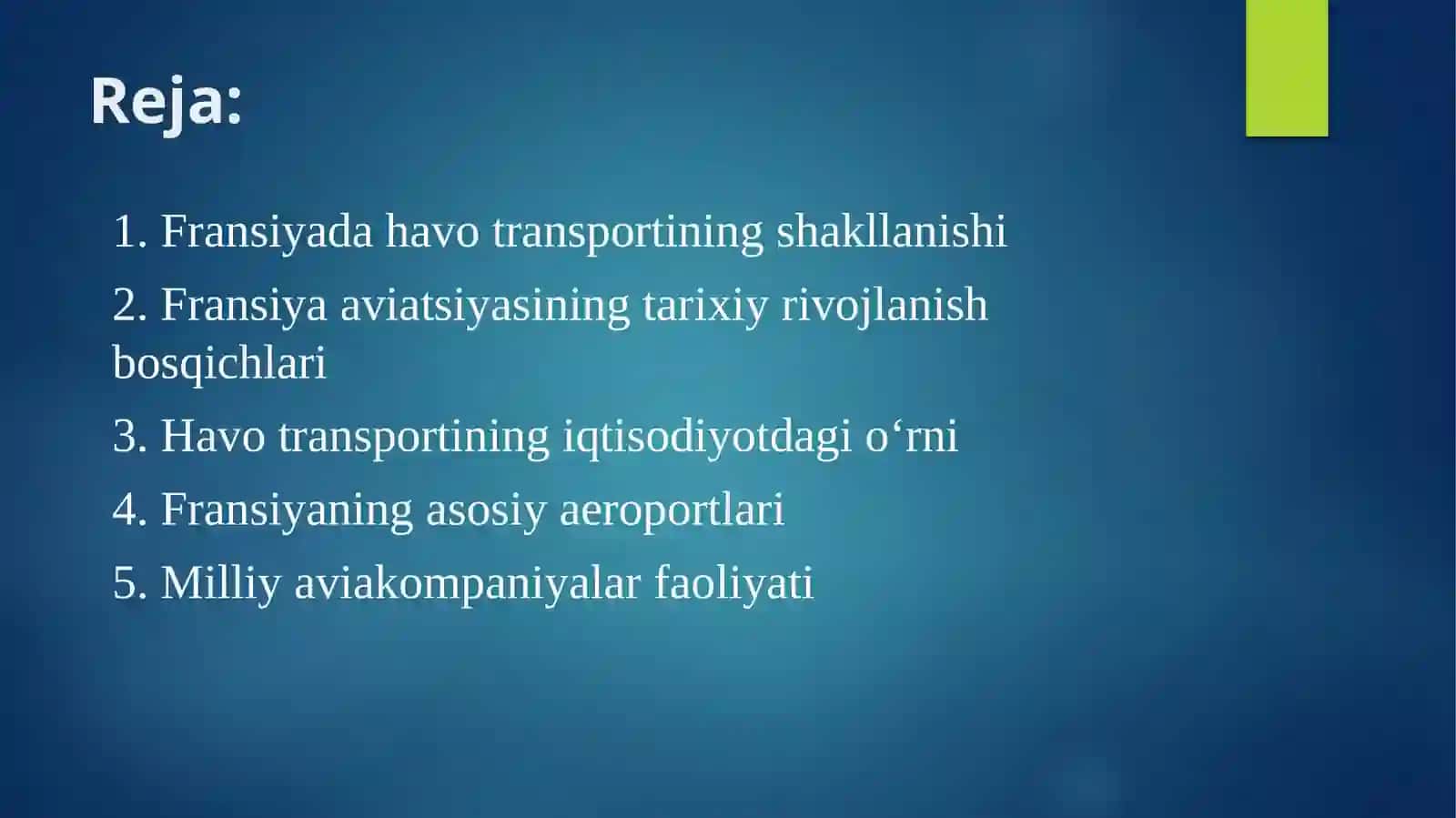 Fransiya havotransporti va havoyoʻllarining rivojlanishi 2