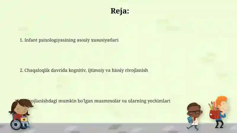 Chaqaloqlik davrining psixalogigik xususiyatlari 2
