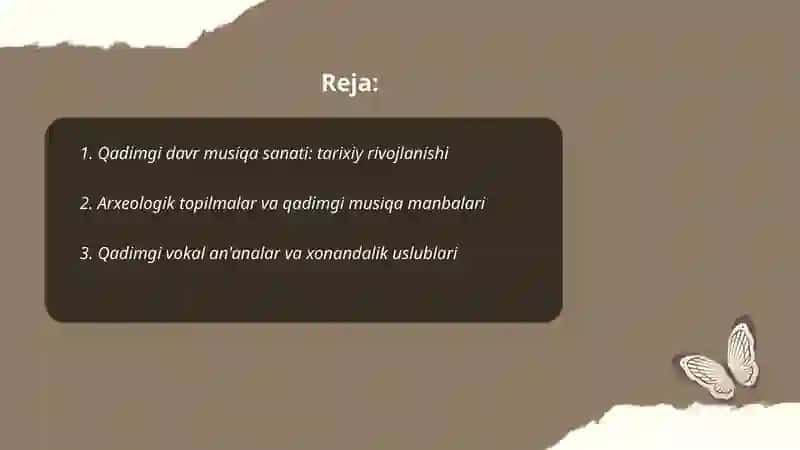 Qadimgi davr musiqa sanati 2