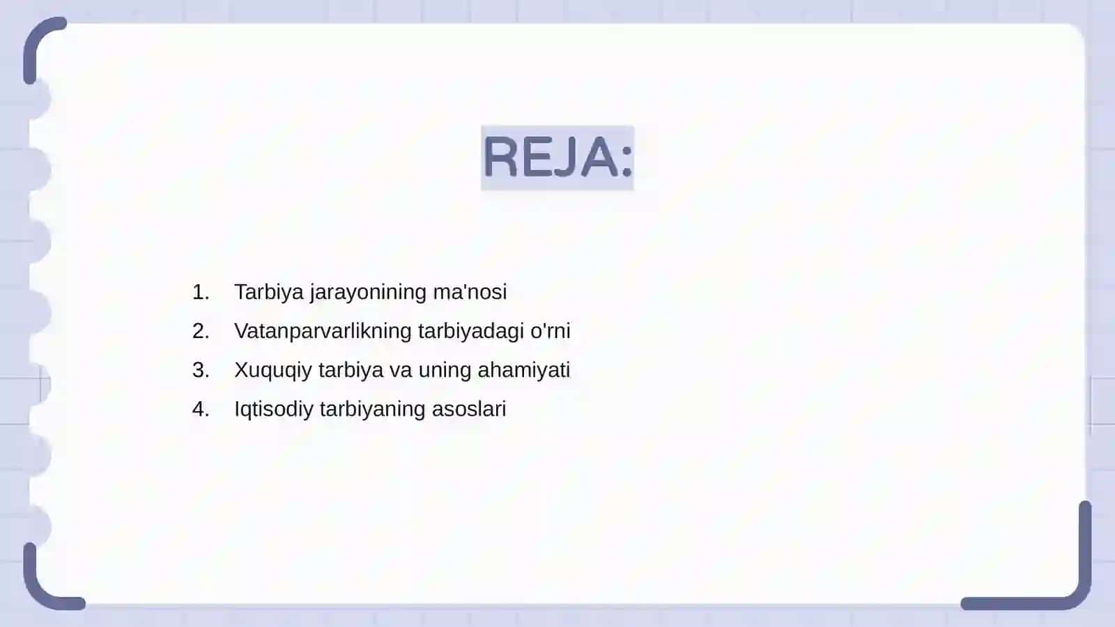 Tarbiya jarayonining mazmuni 2