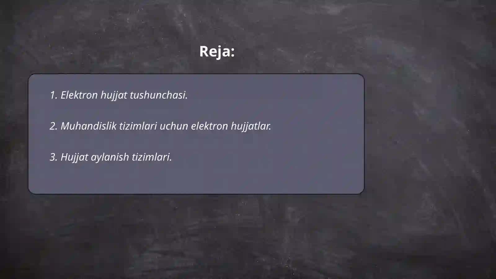 Elektron hujjatlar tayyorlash 2