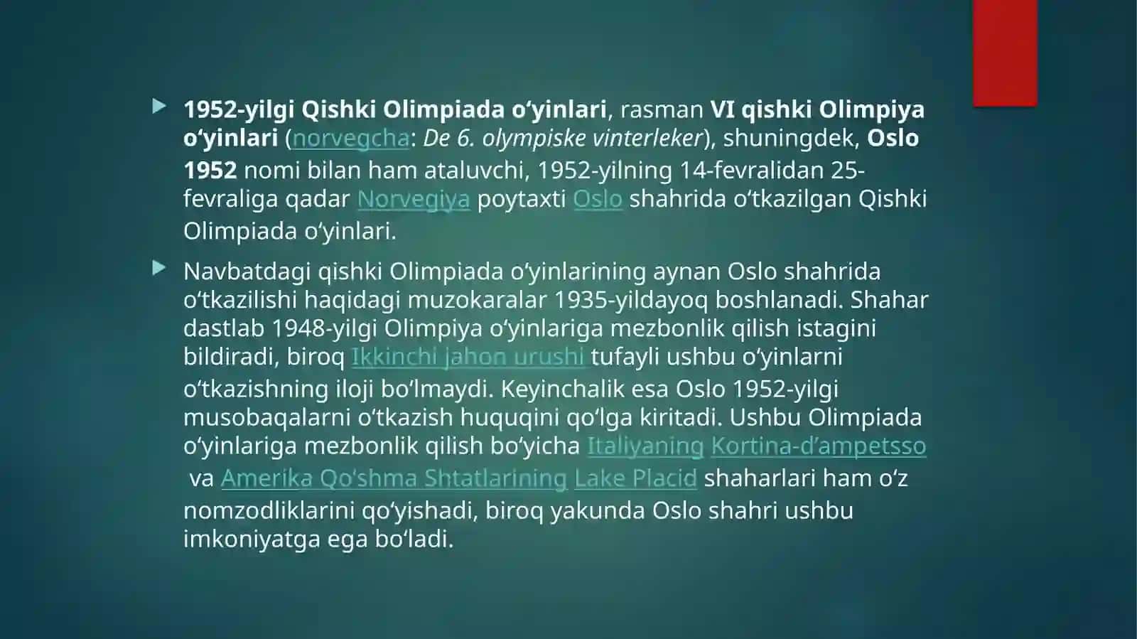 Oʻzbekistonsportchilarining1952-1992yillardagiOlimpiyaoʻyinlaridaishtiroki 2