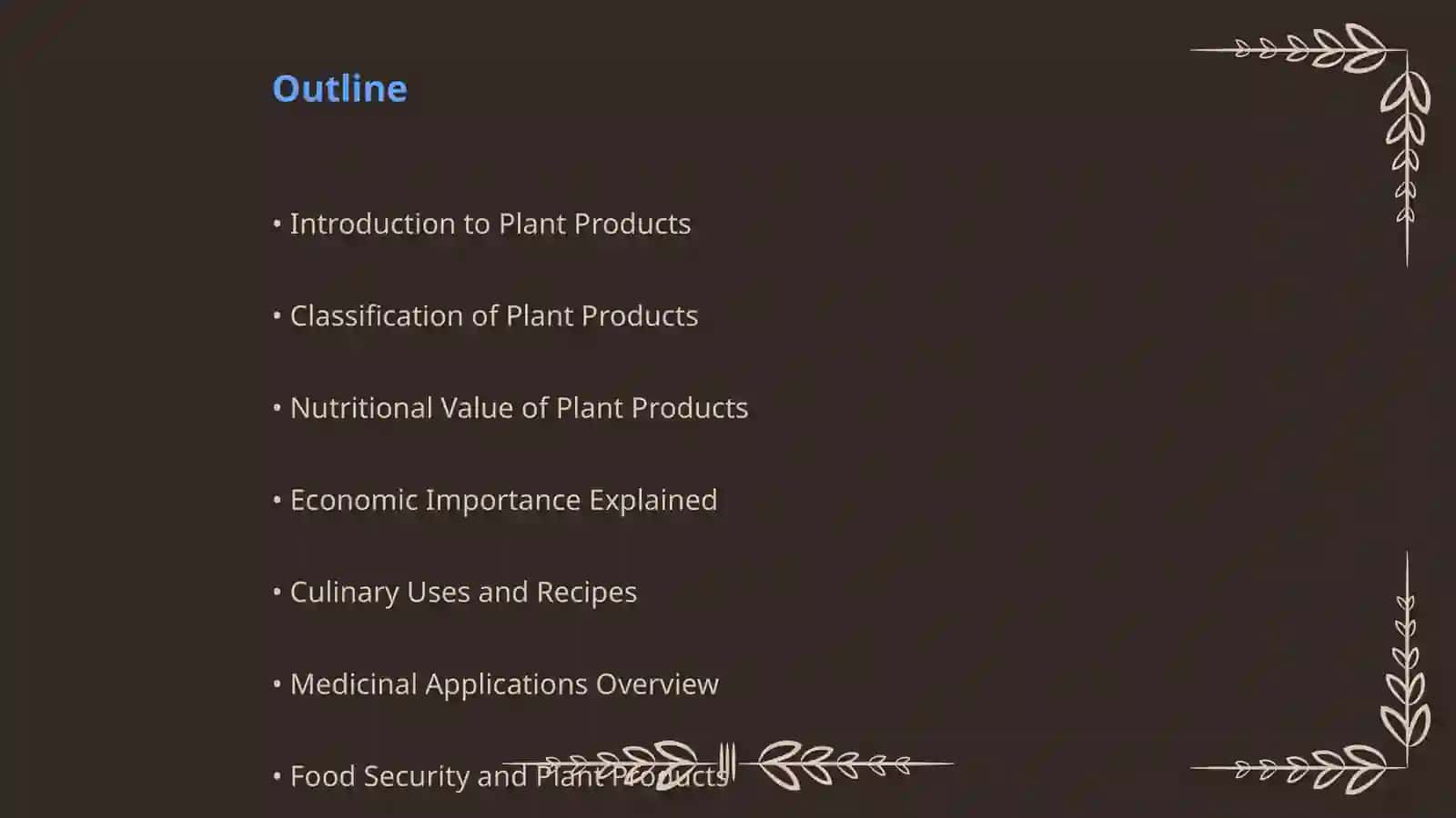 Plant Products 2